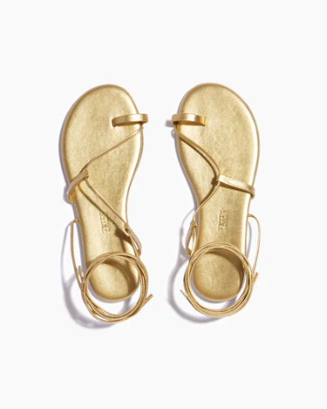 Tkees Jo Gold Metallic Sandals