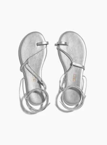Tkees Jo Silver Metallic Sandals