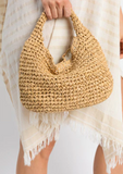 Hat Attack Natural Mini Slouch Bag