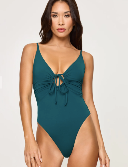 L*Space Teal Piper One Piece